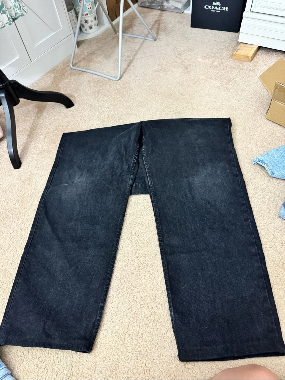 Levi’s 550 straight leg black jeans 40x32